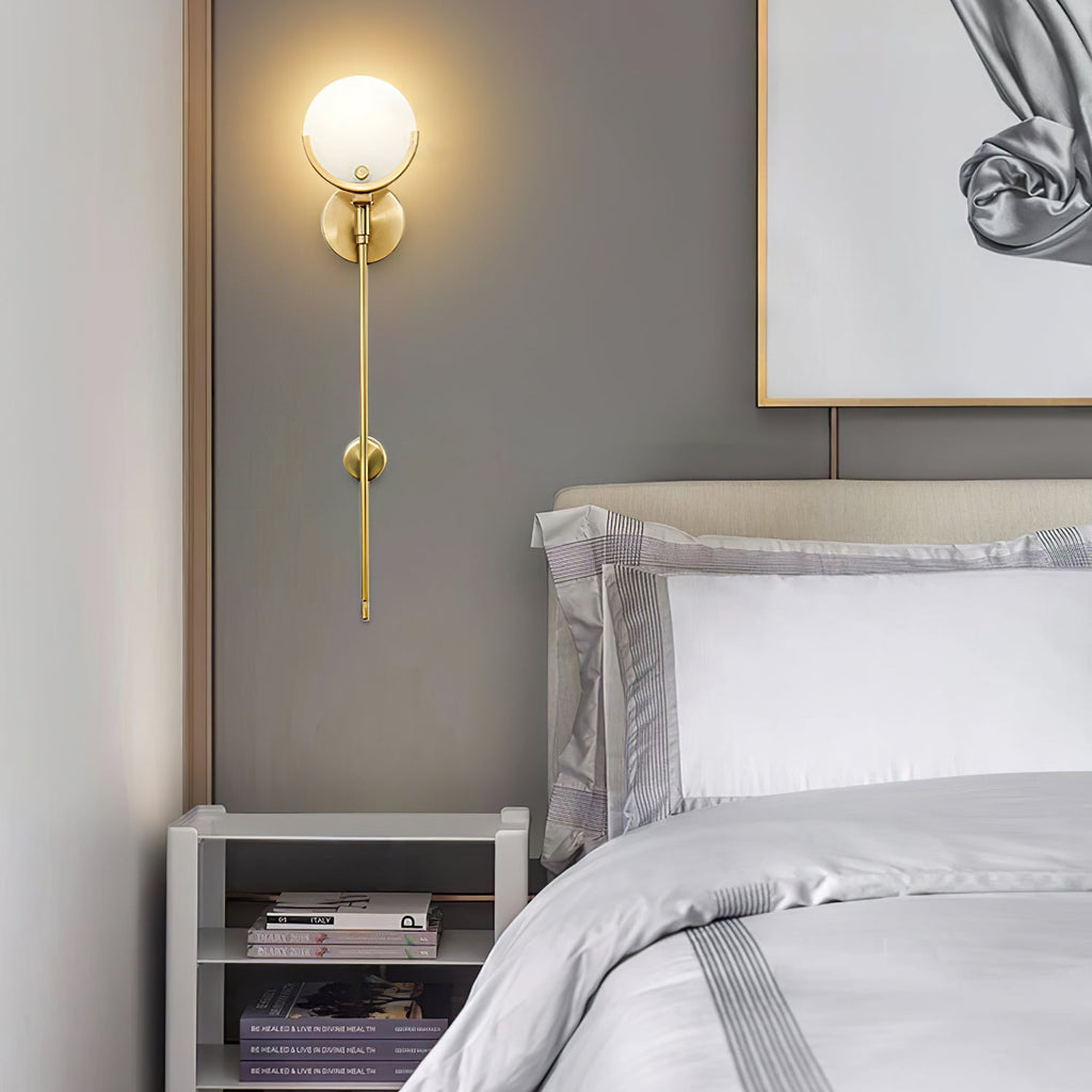 WINTERBOURNE BRASS EMBELLISHED WALL SCONCE
