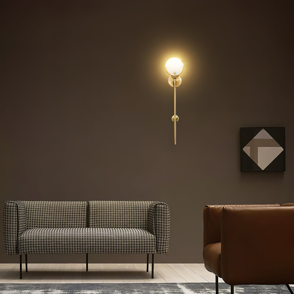 WINTERBOURNE BRASS EMBELLISHED WALL SCONCE