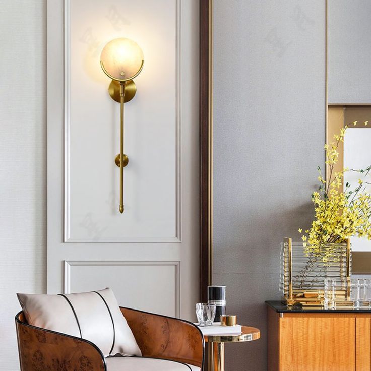 WINTERBOURNE BRASS EMBELLISHED WALL SCONCE
