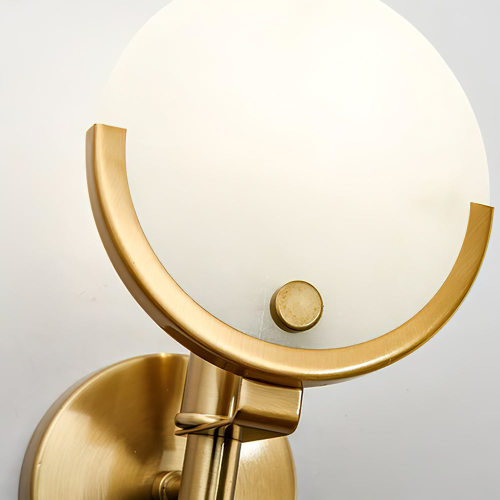 WINTERBOURNE BRASS EMBELLISHED WALL SCONCE