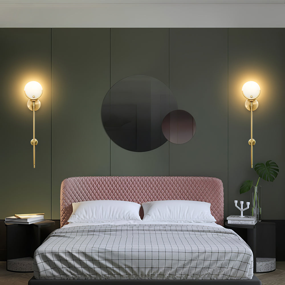 WINTERBOURNE BRASS EMBELLISHED WALL SCONCE