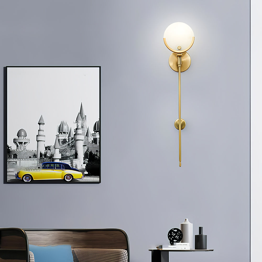 WINTERBOURNE BRASS EMBELLISHED WALL SCONCE