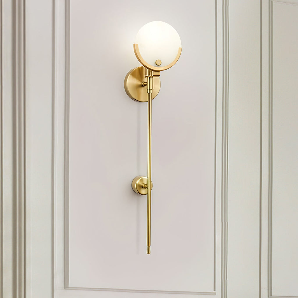 WINTERBOURNE BRASS EMBELLISHED WALL SCONCE