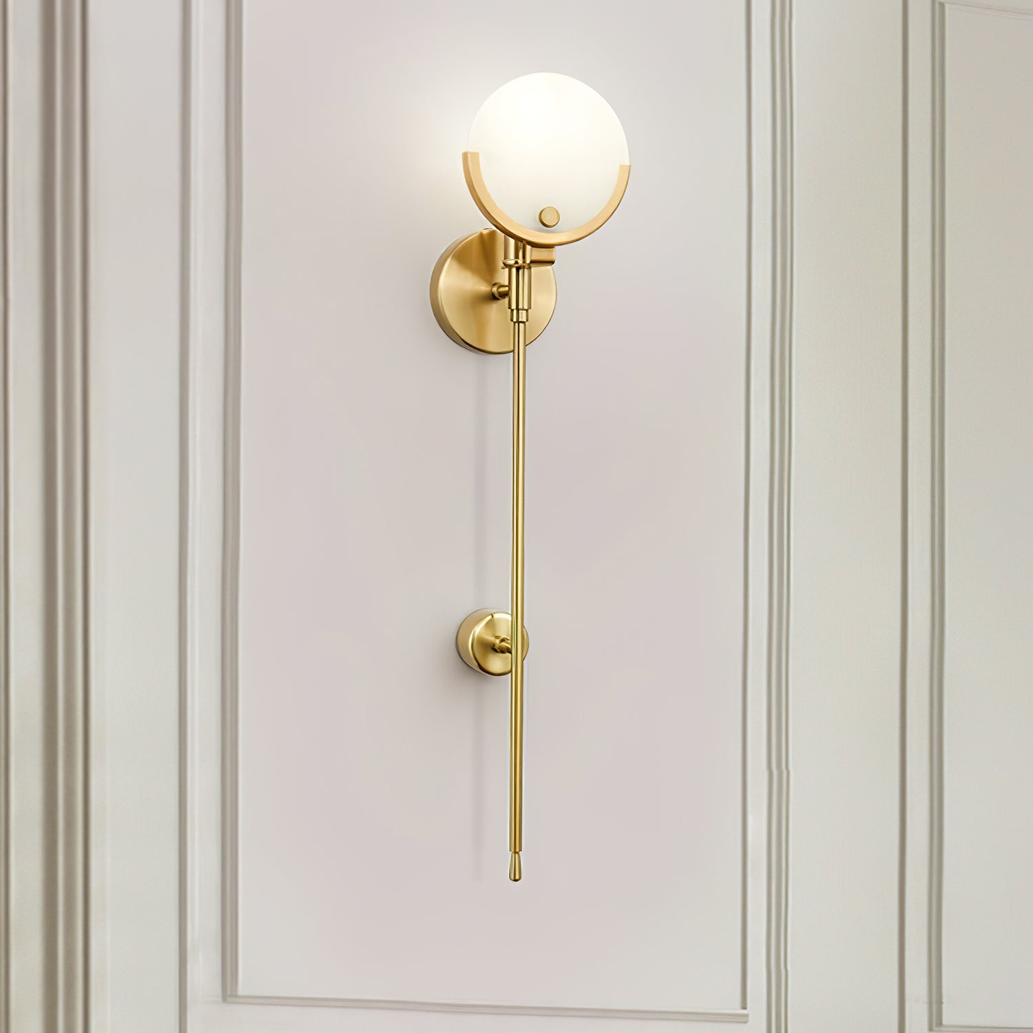 WINTERBOURNE BRASS EMBELLISHED WALL SCONCE