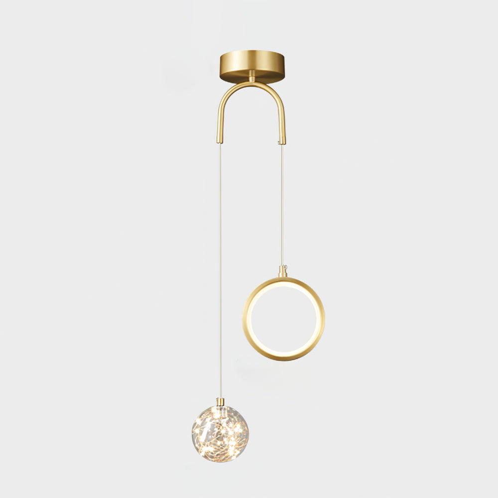 Corinthian Crystal Halo Pendant