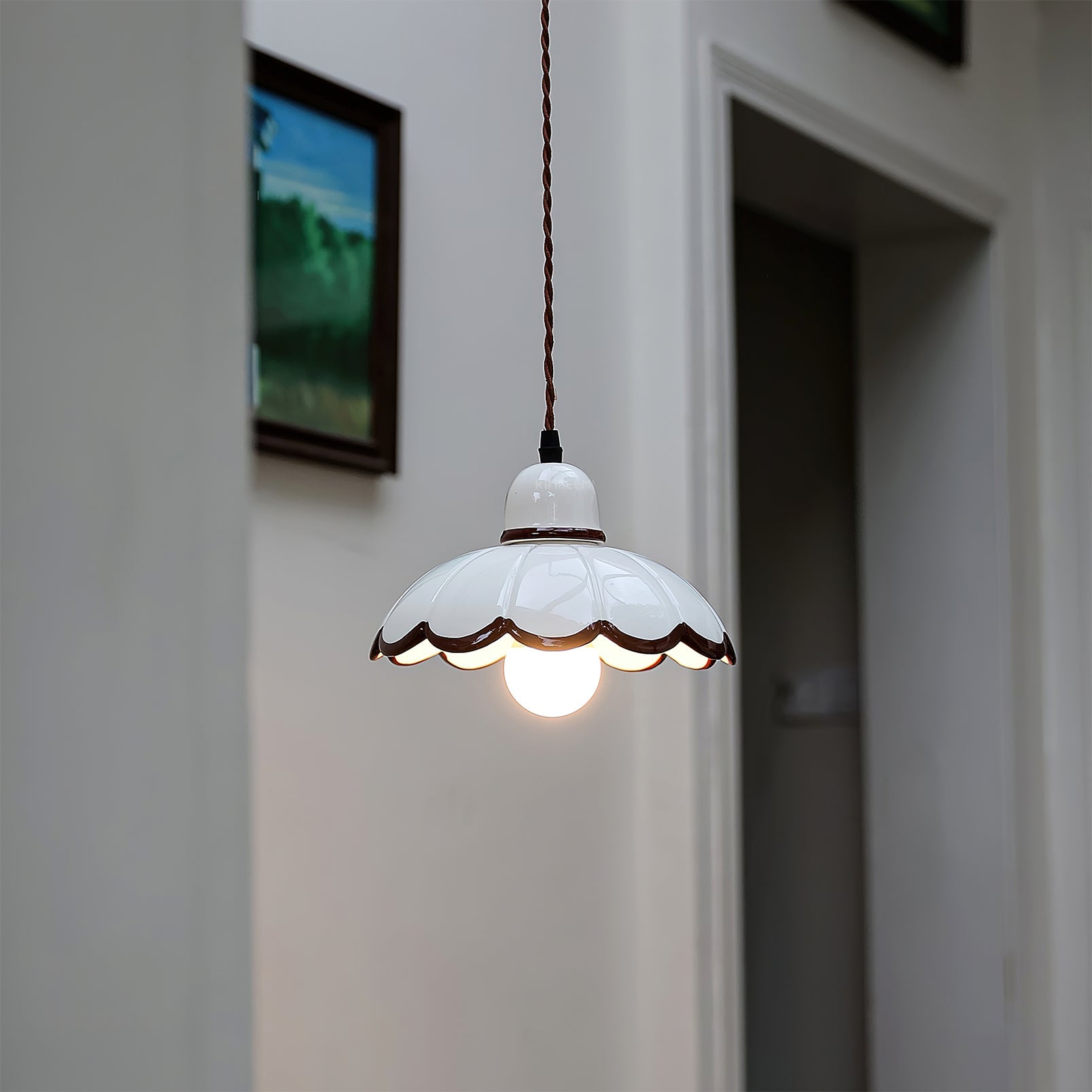 RAVENHURST CRYSTAL DROPLET HANGING LANTERN