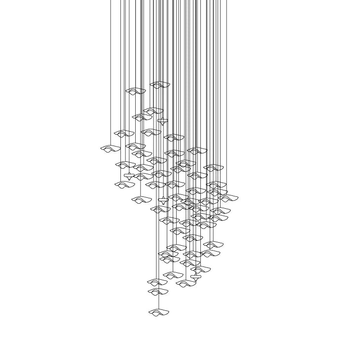 Celestine Cascade Crystal Pendant