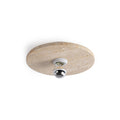 CHARLESTON TRAVERTINE DRUM LIGHTING FIXTURE