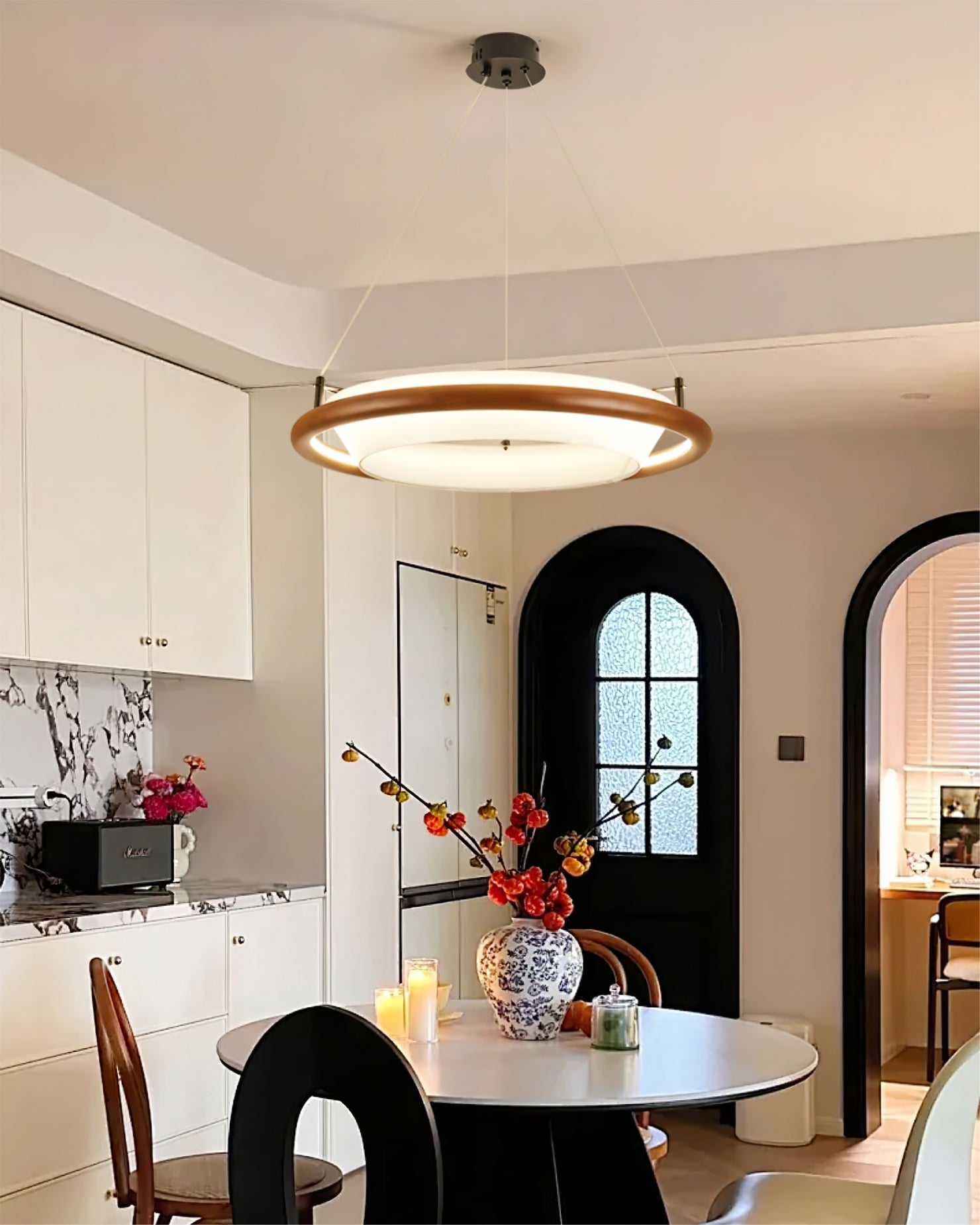 FENWICK RUSTIC WOODEN LUMINAIRE
