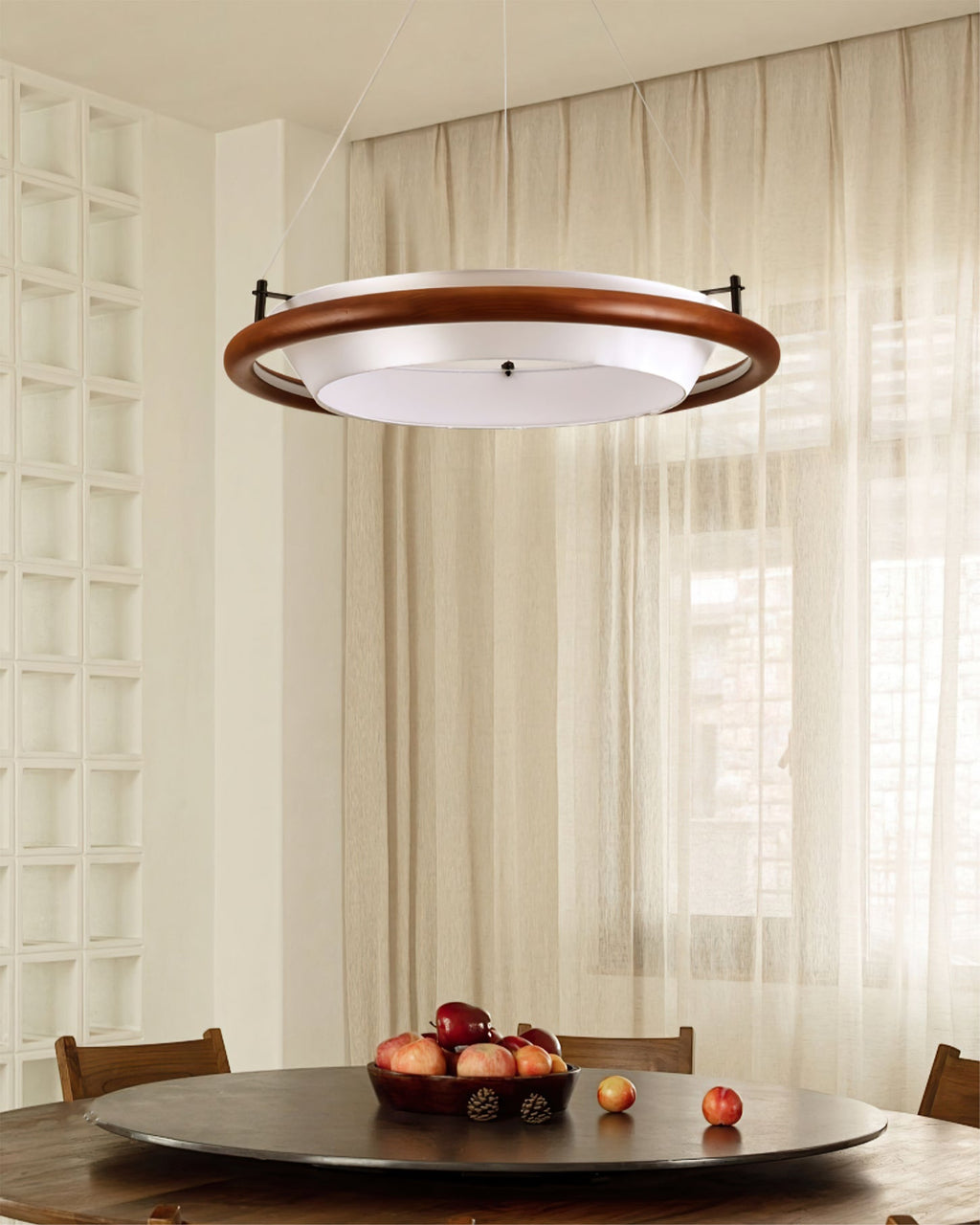 FENWICK RUSTIC WOODEN LUMINAIRE