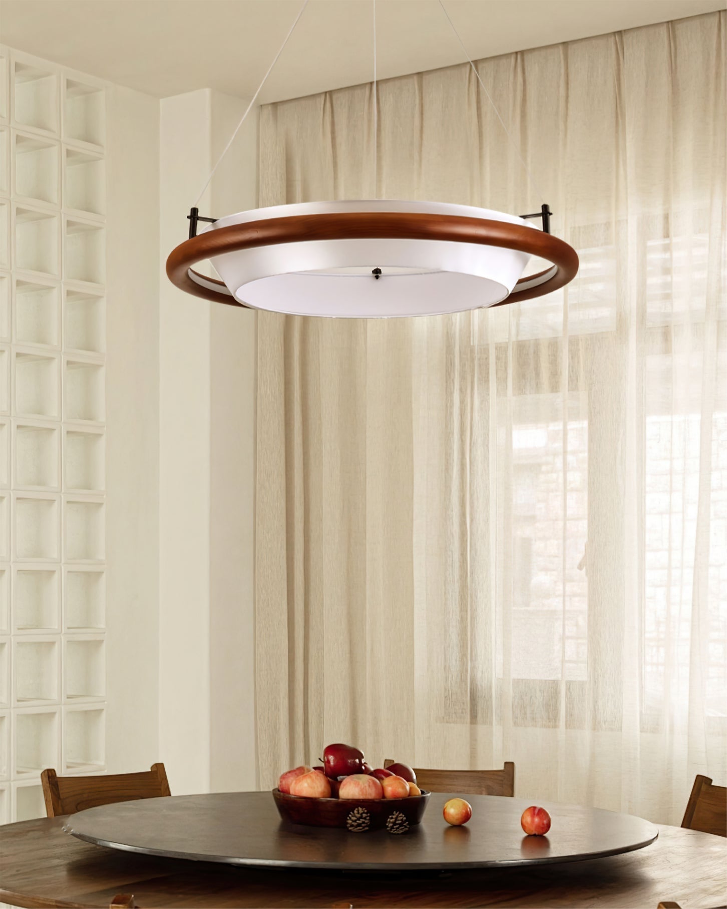 FENWICK RUSTIC WOODEN LUMINAIRE