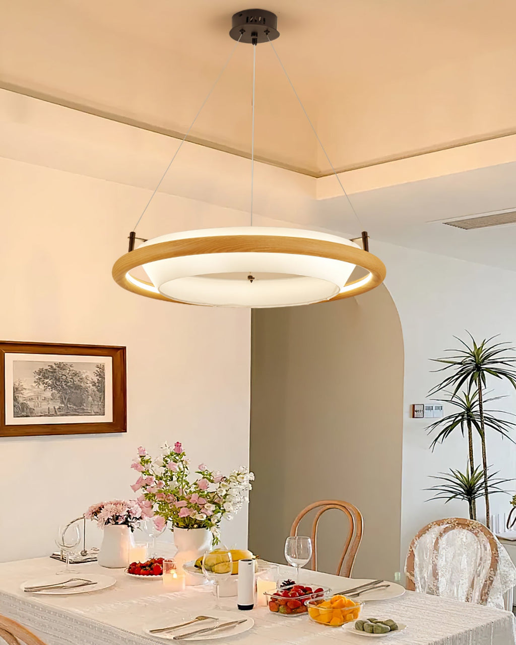 FENWICK RUSTIC WOODEN LUMINAIRE