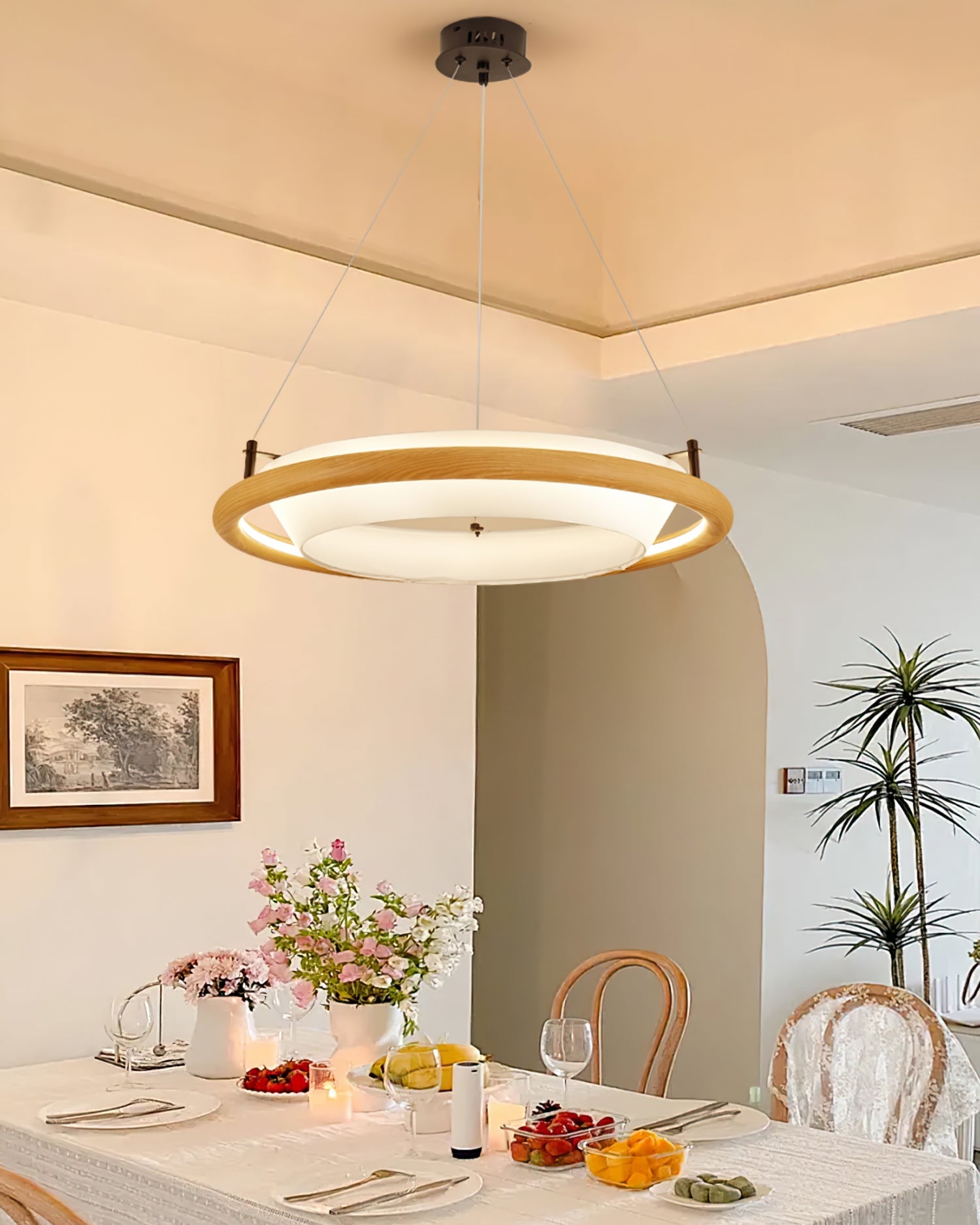 FENWICK RUSTIC WOODEN LUMINAIRE