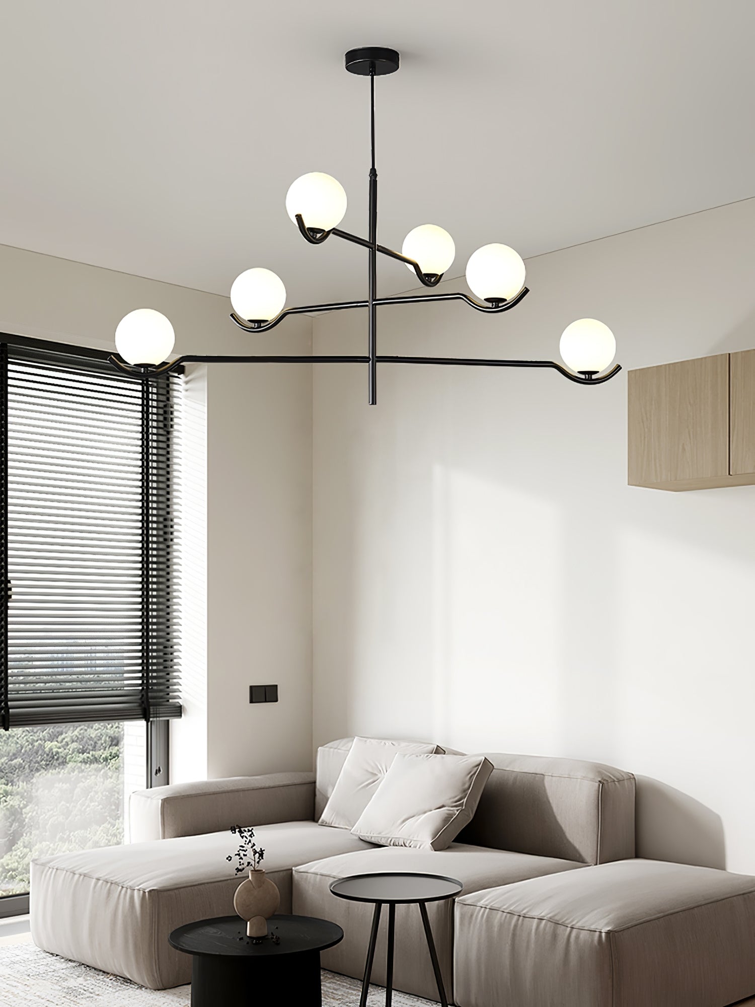 Langston Crystal Cascade Pendant