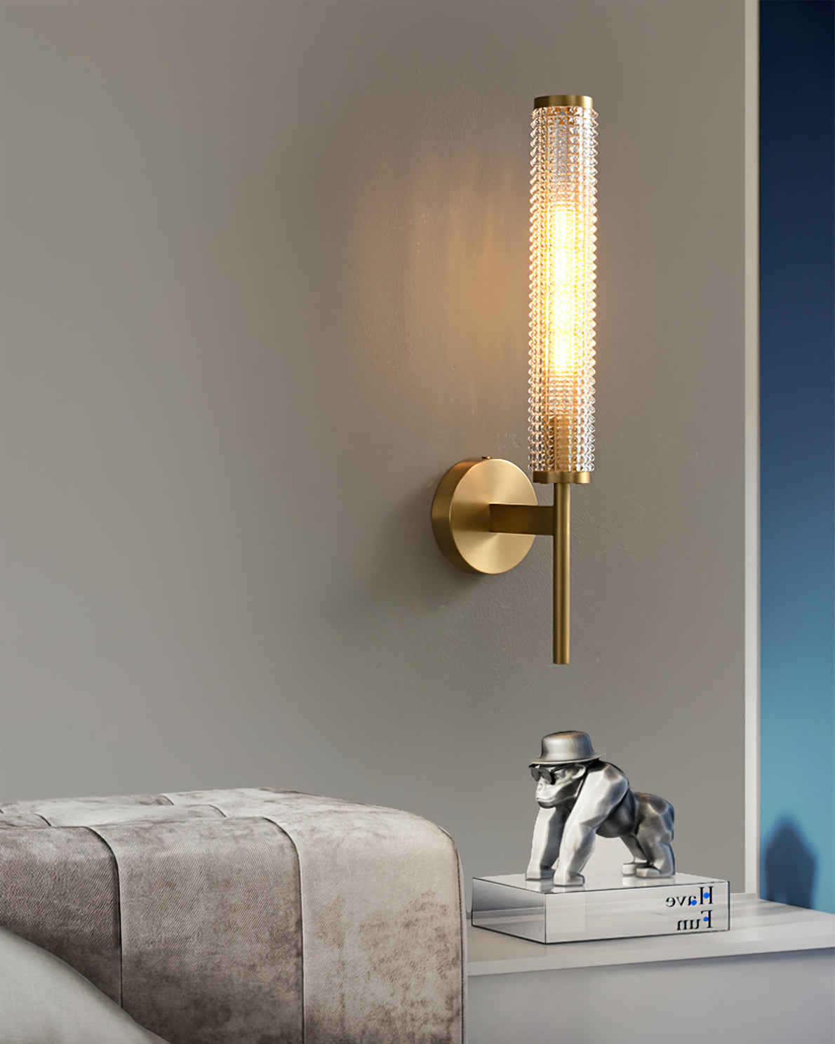 Stratford Gilded Orb Wall Sconce