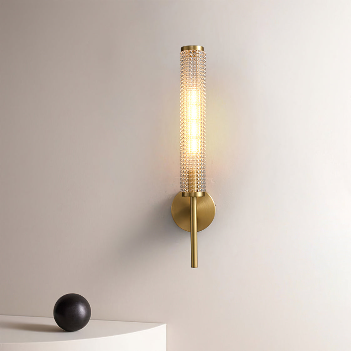 Stratford Gilded Orb Wall Sconce