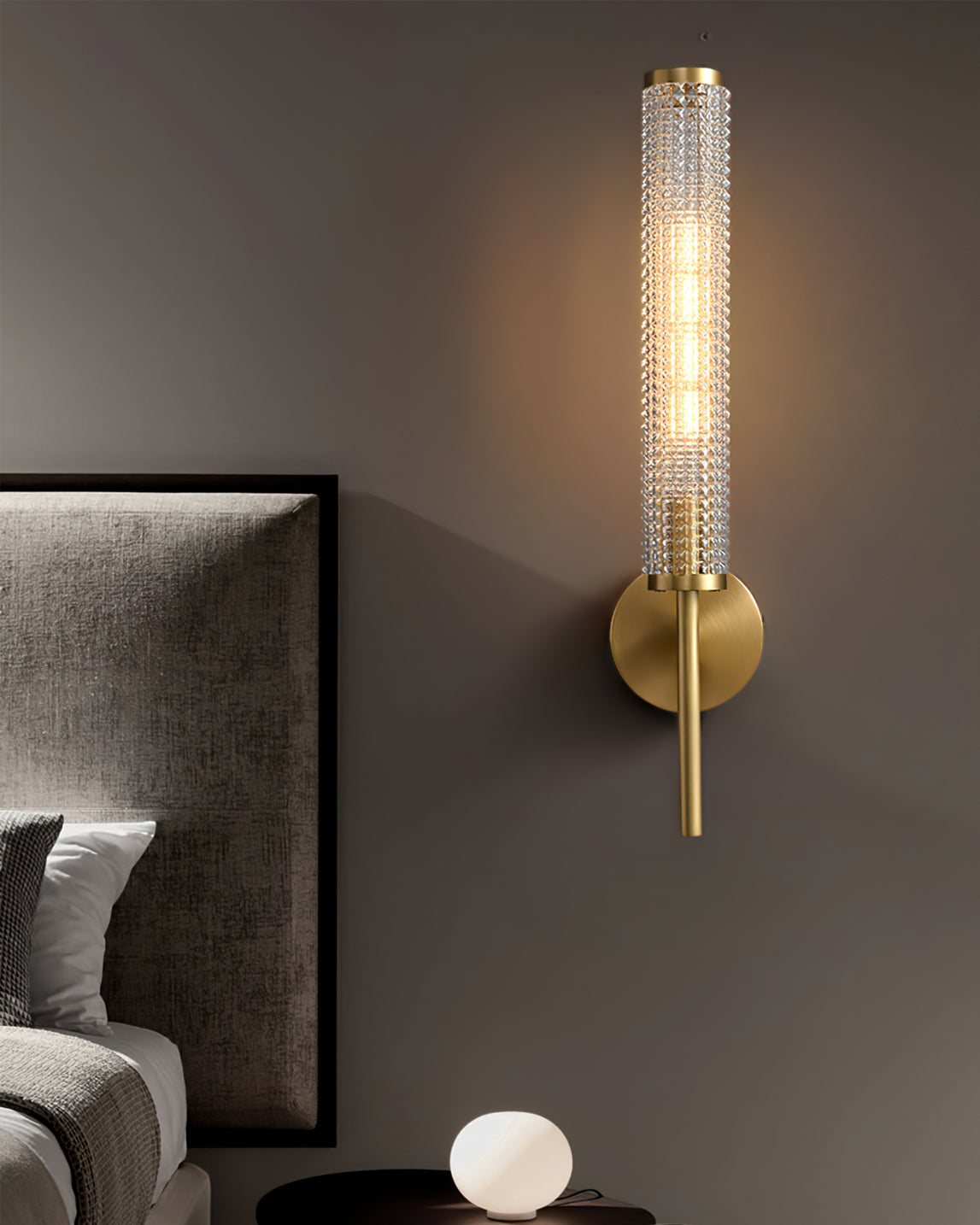 Stratford Gilded Orb Wall Sconce