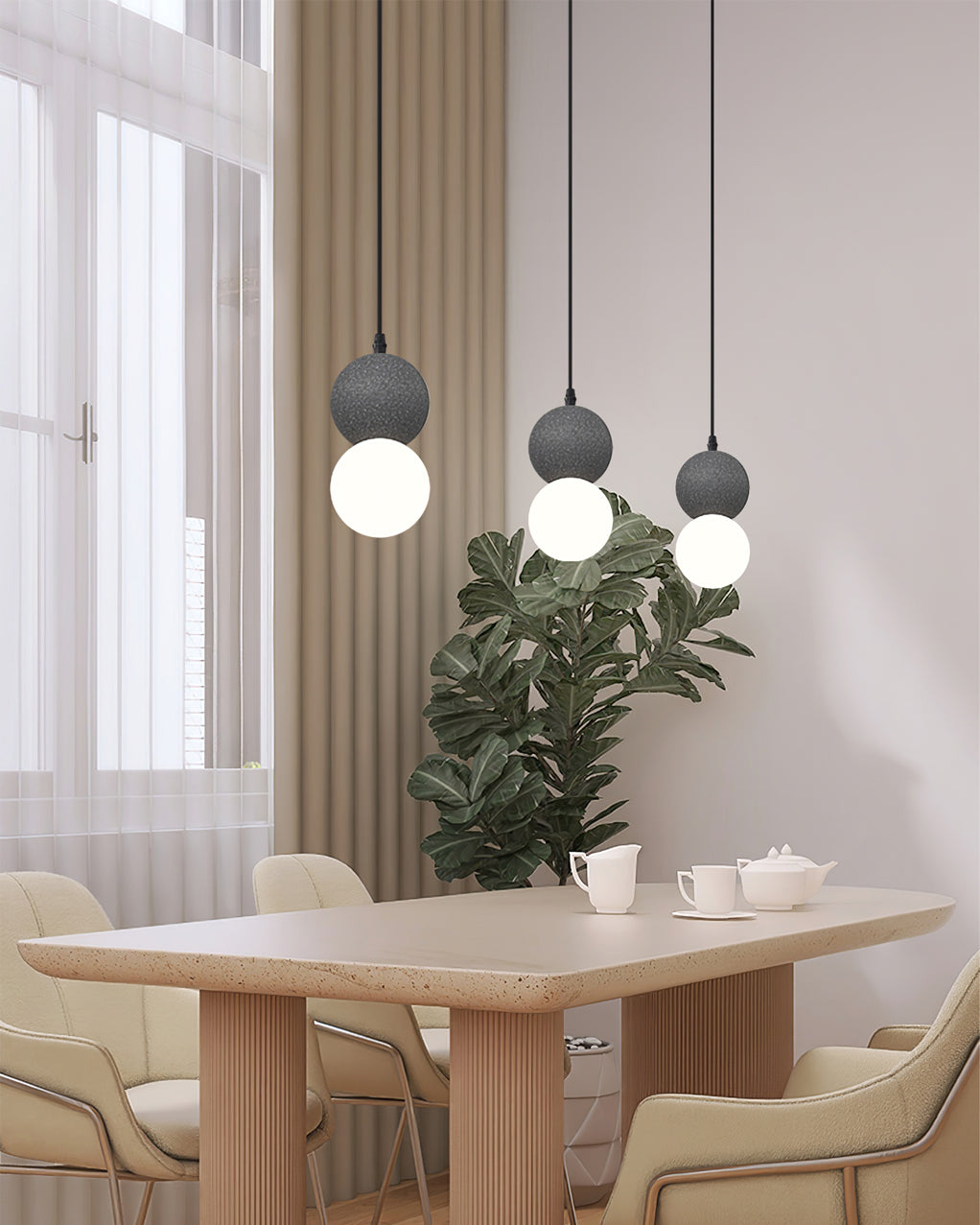 WINDSOR TERRA COTTA ORB PENDANT LIGHT