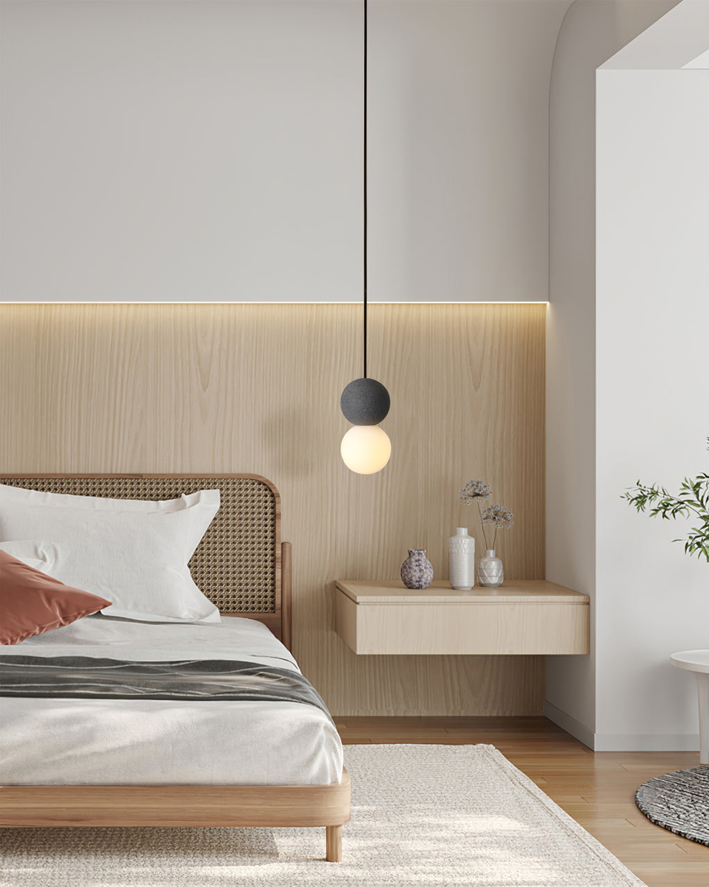 WINDSOR TERRA COTTA ORB PENDANT LIGHT