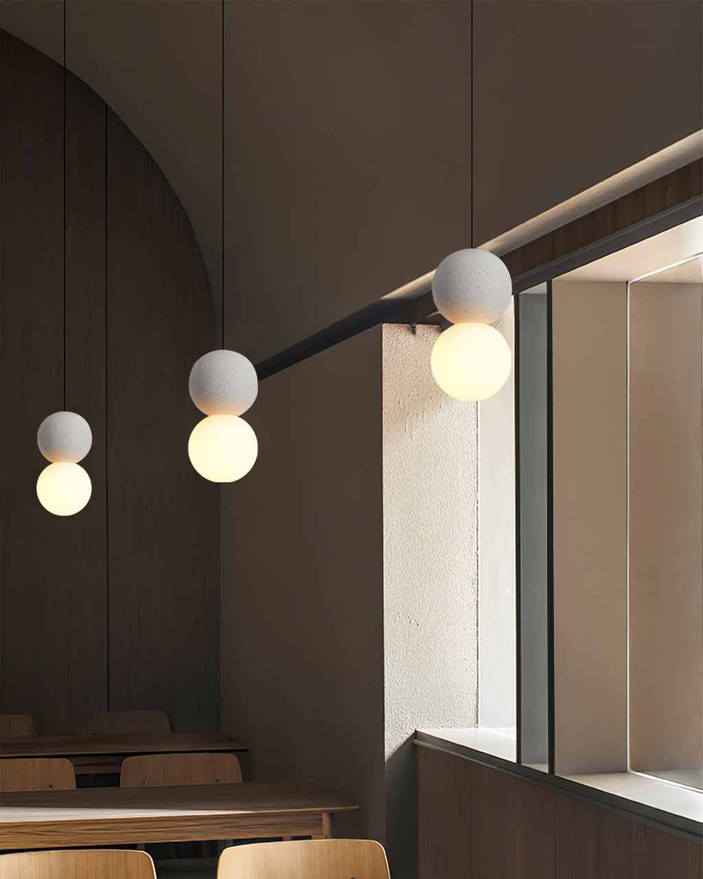 WINDSOR TERRA COTTA ORB PENDANT LIGHT