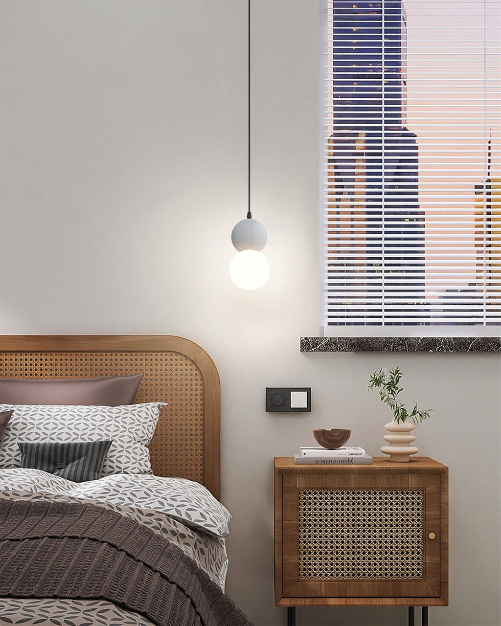 WINDSOR TERRA COTTA ORB PENDANT LIGHT