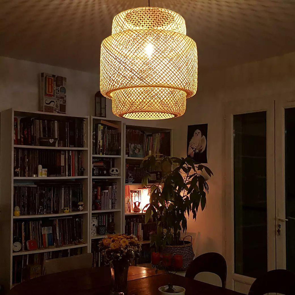 WHITBY BAMBOO CANOPY LAMP