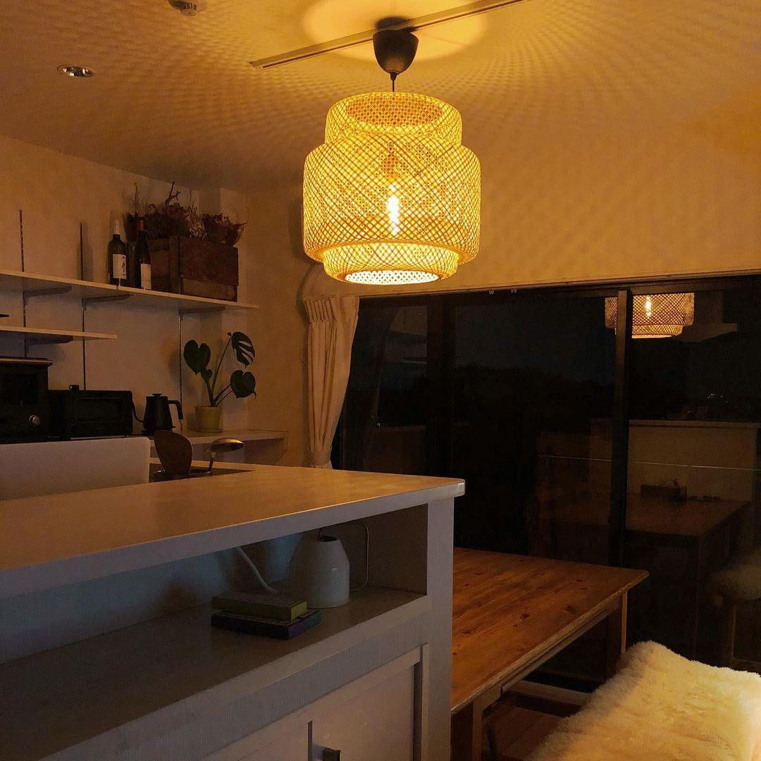 WHITBY BAMBOO CANOPY LAMP
