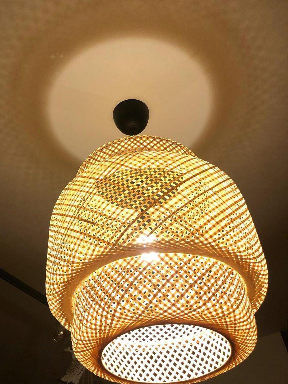 WHITBY BAMBOO CANOPY LAMP