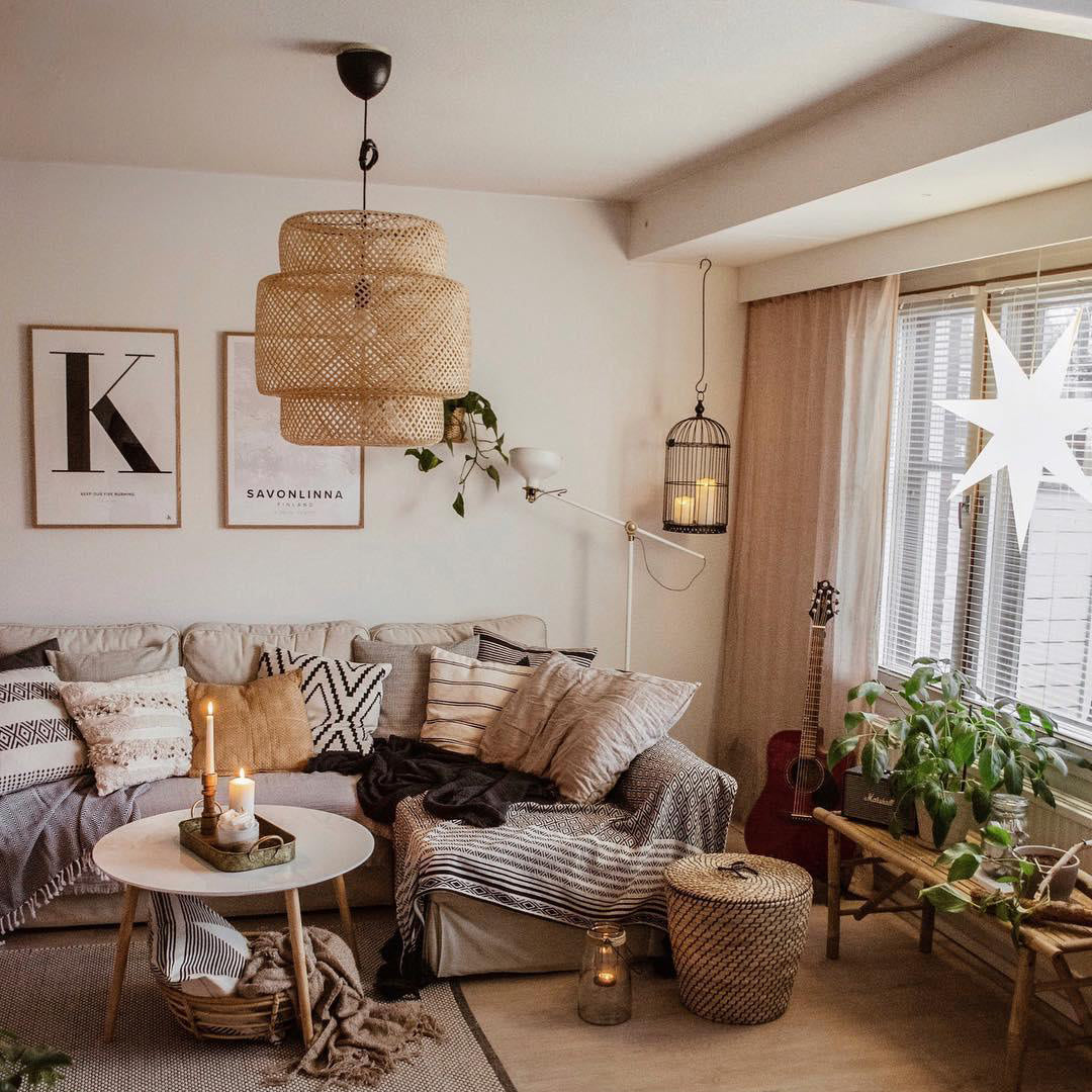 WHITBY BAMBOO CANOPY LAMP