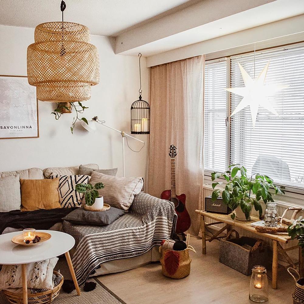 WHITBY BAMBOO CANOPY LAMP