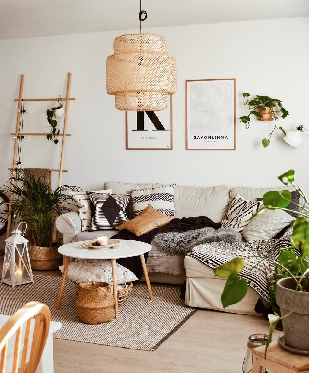 WHITBY BAMBOO CANOPY LAMP