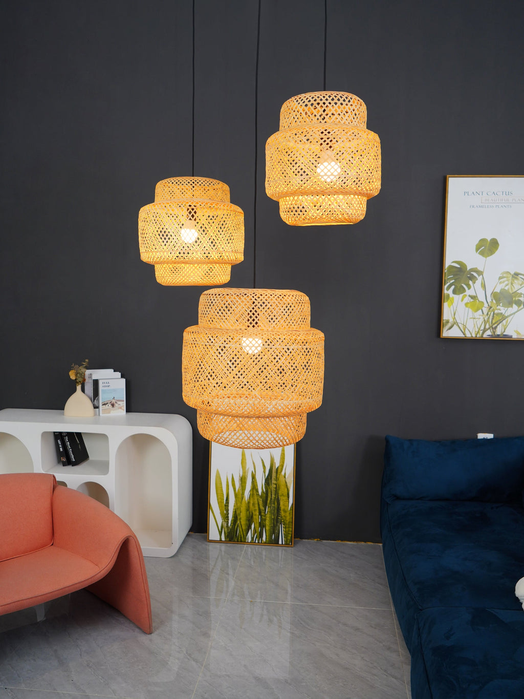 WHITBY BAMBOO CANOPY LAMP