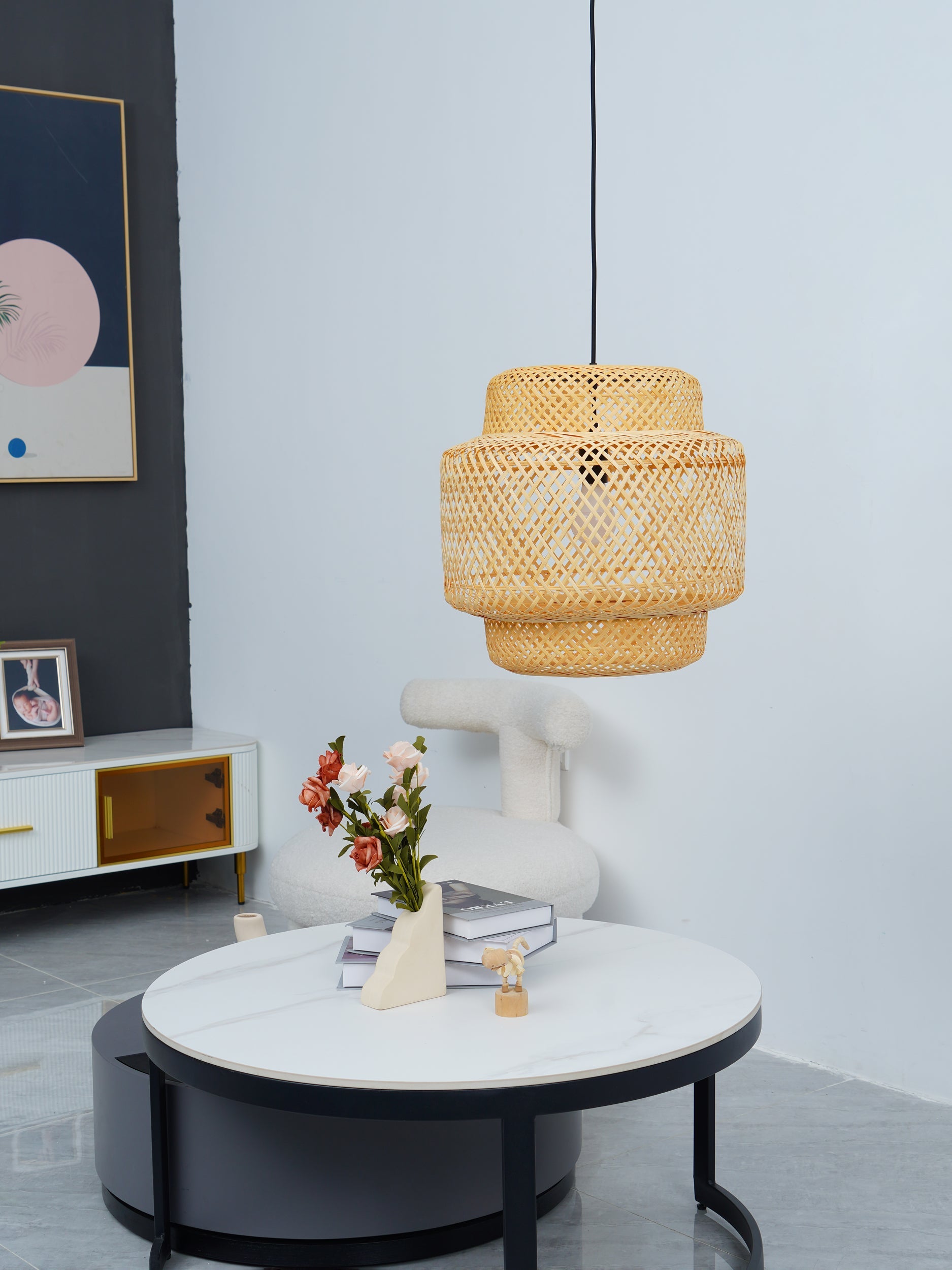 WHITBY BAMBOO CANOPY LAMP