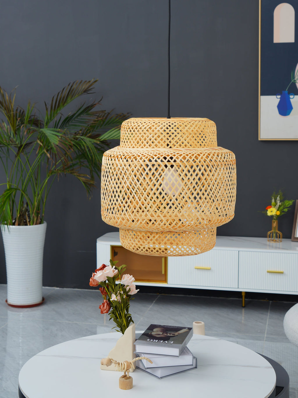WHITBY BAMBOO CANOPY LAMP