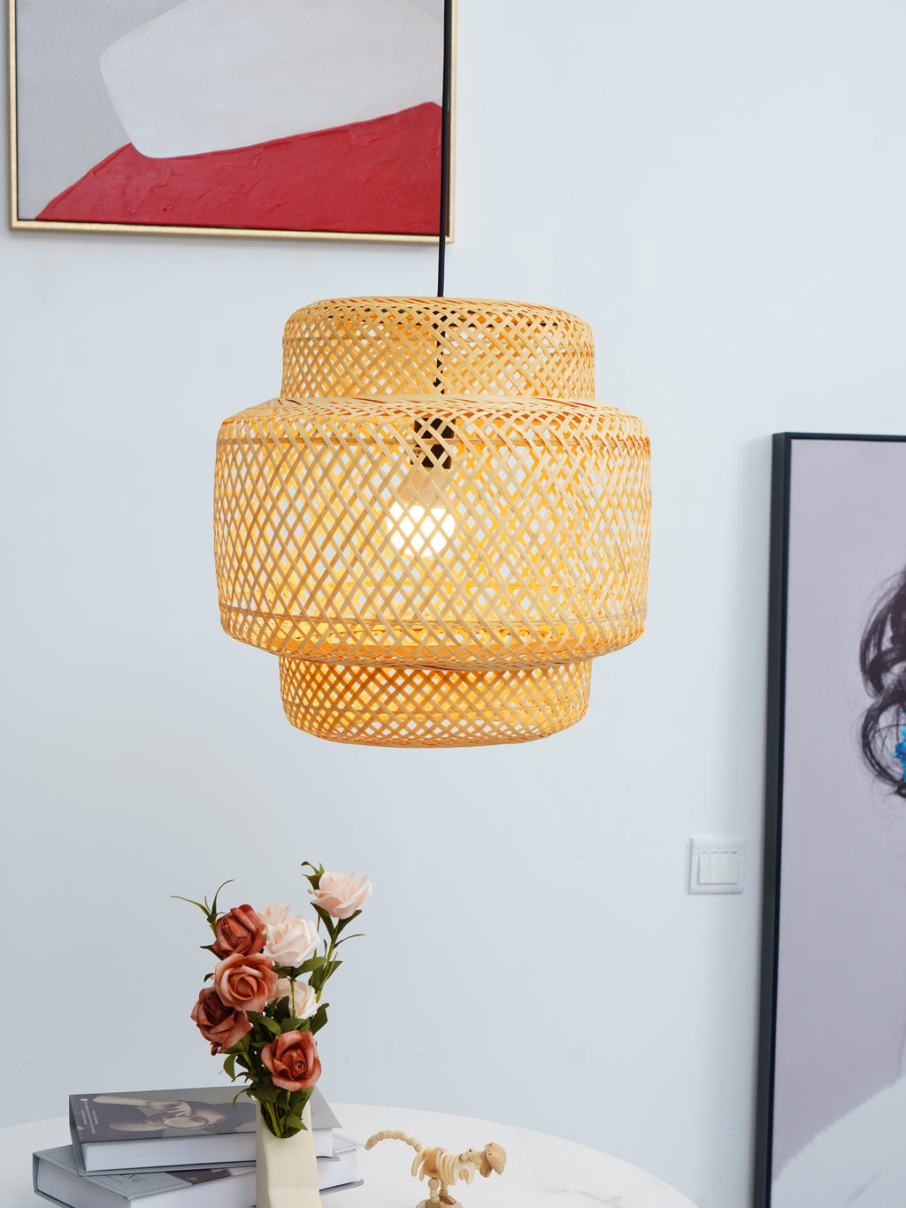 WHITBY BAMBOO CANOPY LAMP