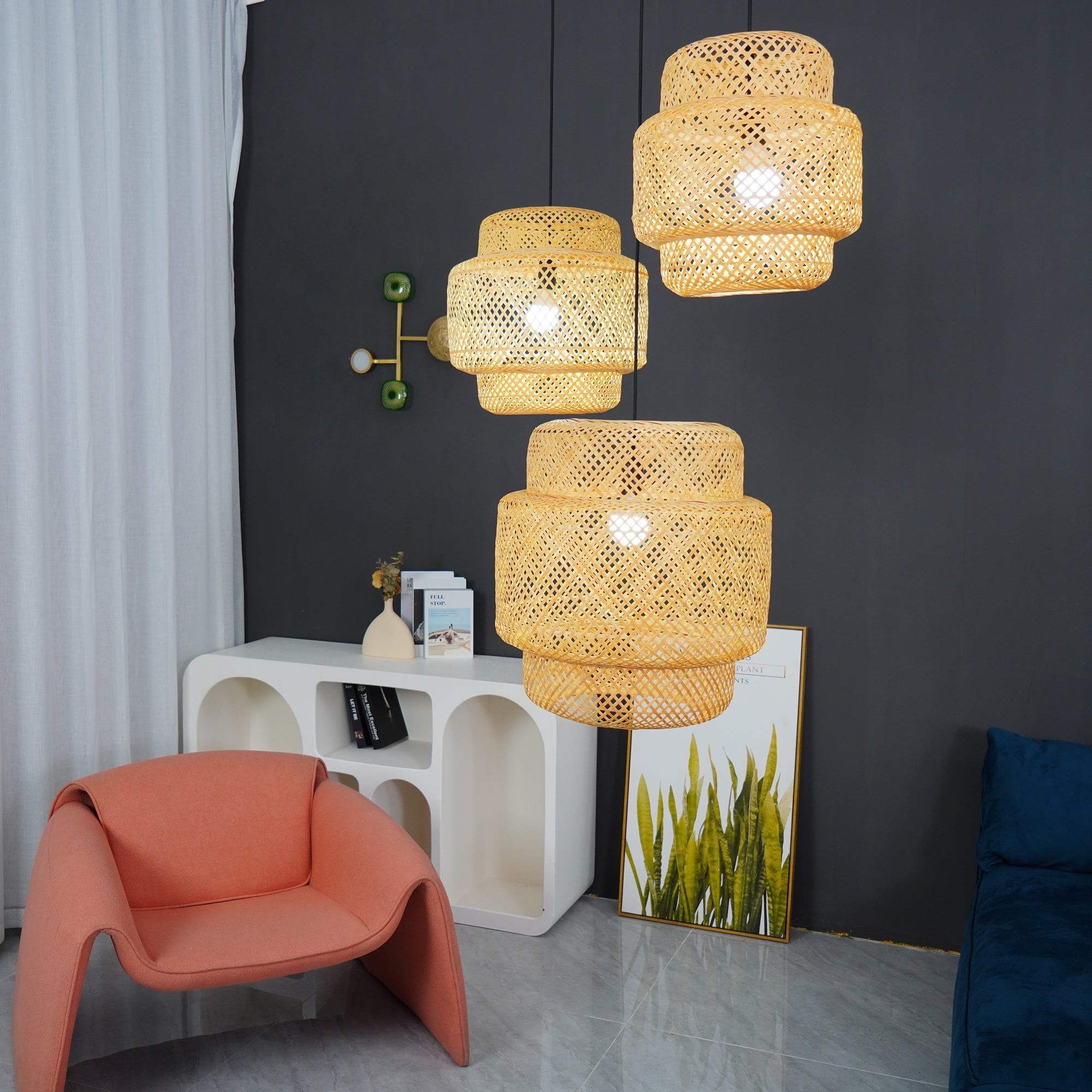 WHITBY BAMBOO CANOPY LAMP
