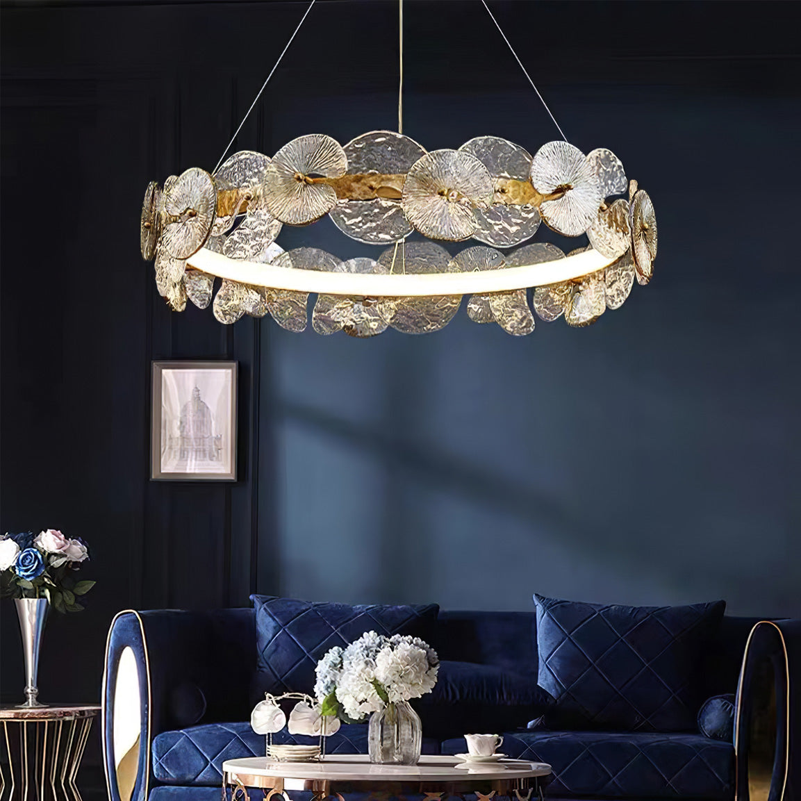 Cheshire Crystal Cascade Pendant