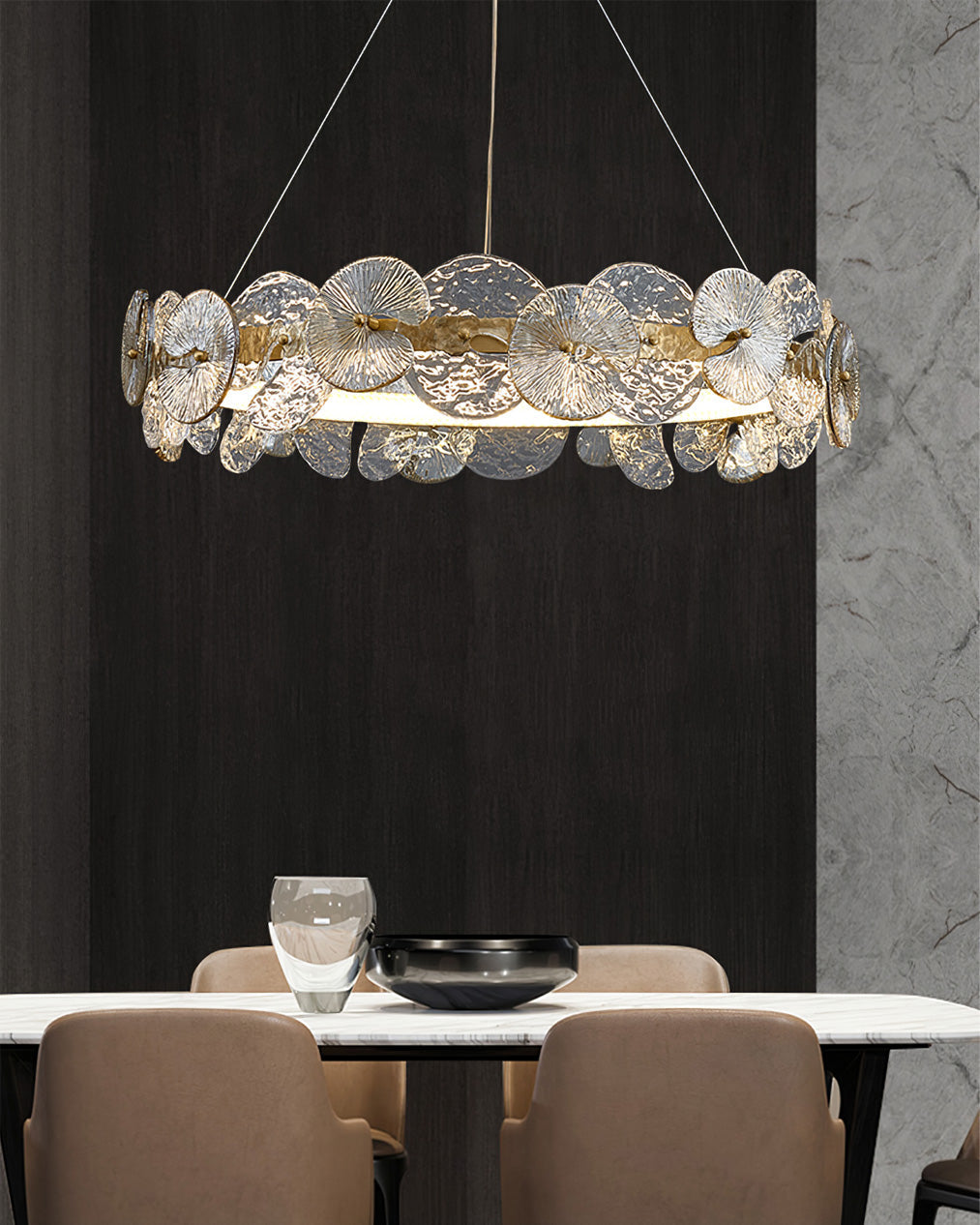 Cheshire Crystal Cascade Pendant