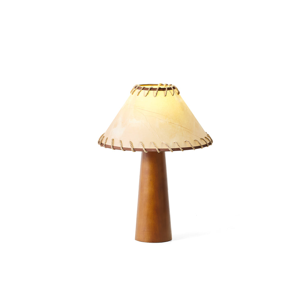 HEATHCLIFF RUSTIC WOODEN TABLE LANTERN