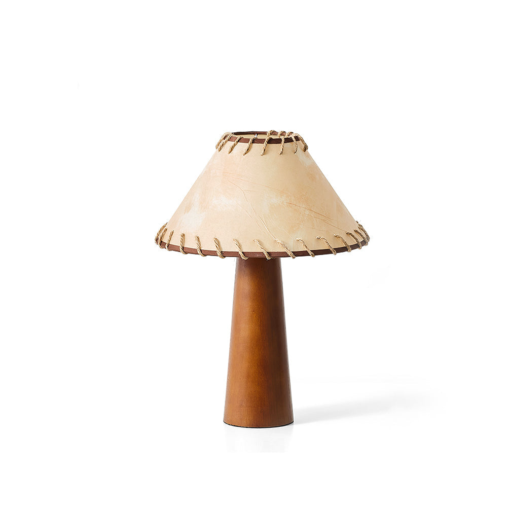 HEATHCLIFF RUSTIC WOODEN TABLE LANTERN