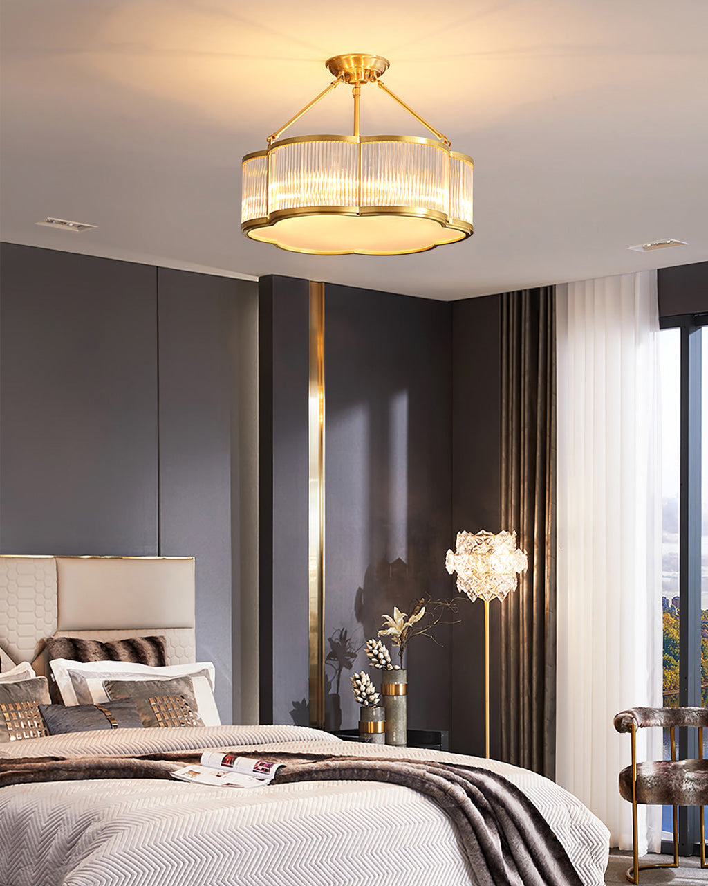VANDERBILT HERITAGE BRASS CHANDELIER