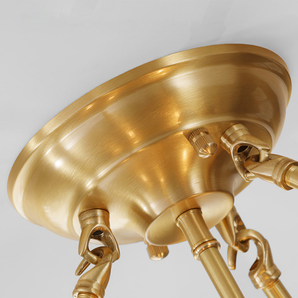 VANDERBILT HERITAGE BRASS CHANDELIER