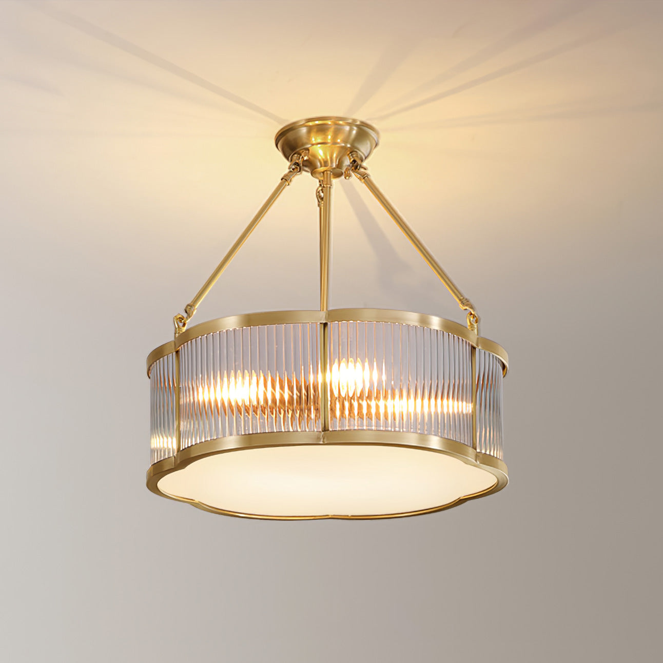 VANDERBILT HERITAGE BRASS CHANDELIER