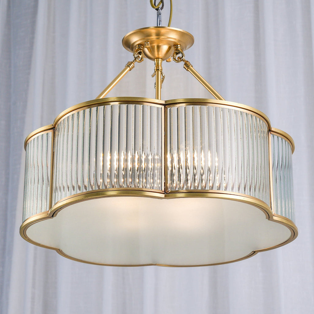 VANDERBILT HERITAGE BRASS CHANDELIER
