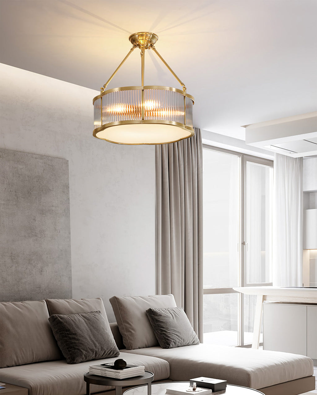 VANDERBILT HERITAGE BRASS CHANDELIER