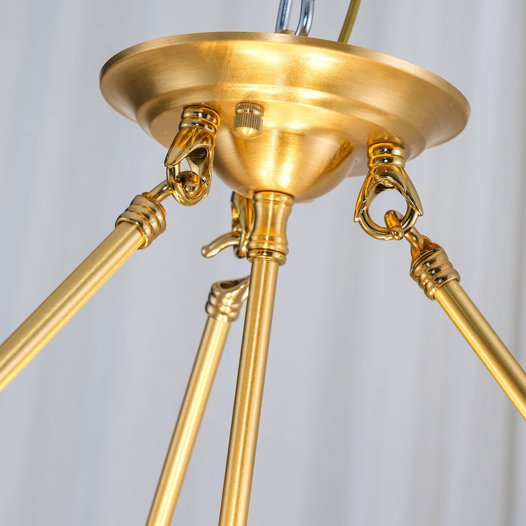VANDERBILT HERITAGE BRASS CHANDELIER