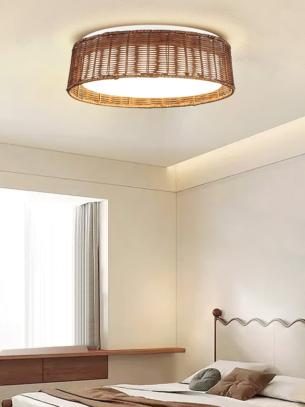 RIVERTON MOSS GREEN DRUM LIGHTING FIXTURE