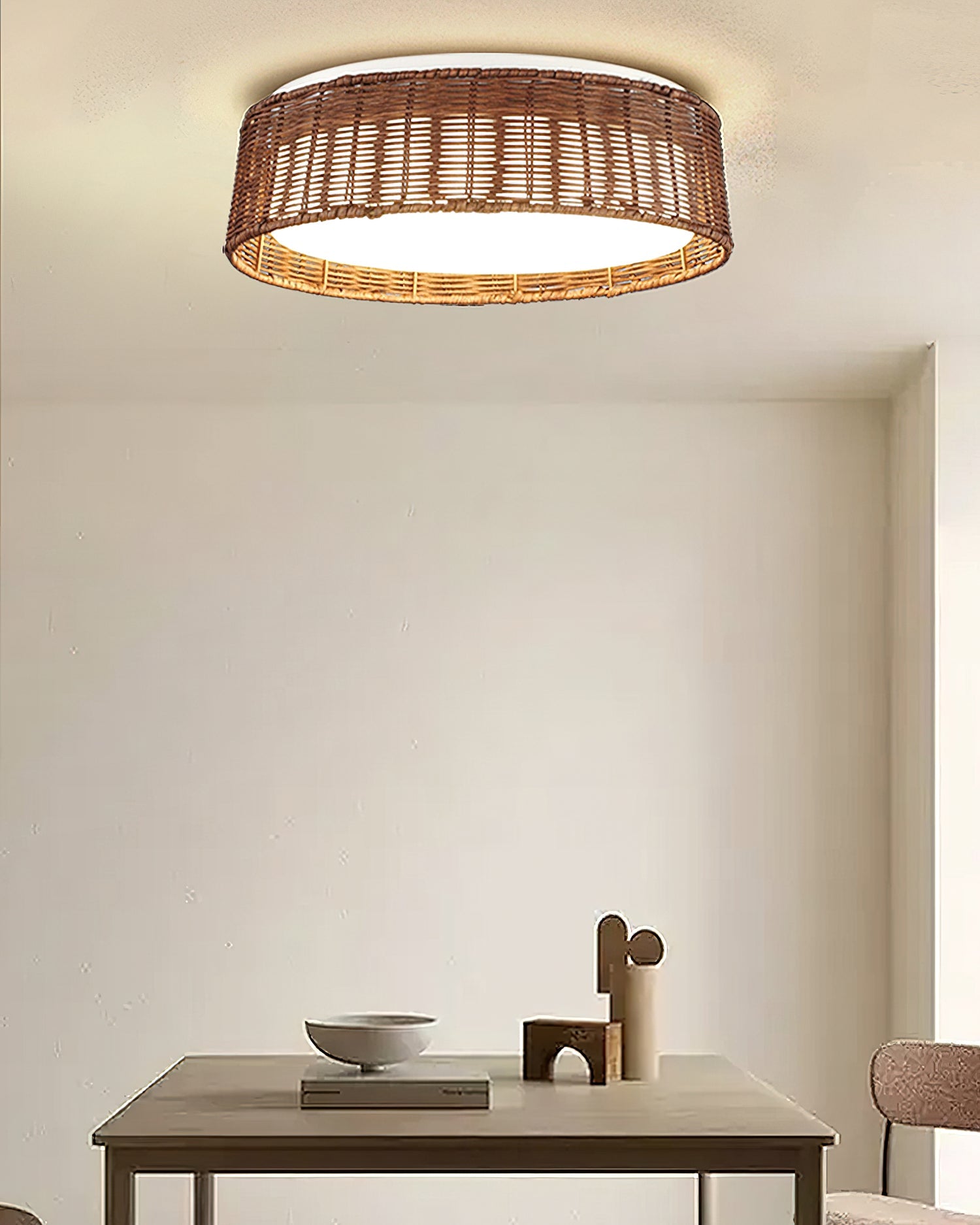RIVERTON MOSS GREEN DRUM LIGHTING FIXTURE