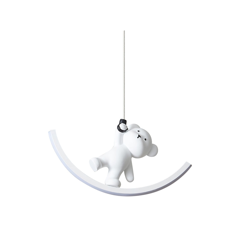 WINTERBOURNE POLISHED RESIN BEAR PENDANT LIGHT