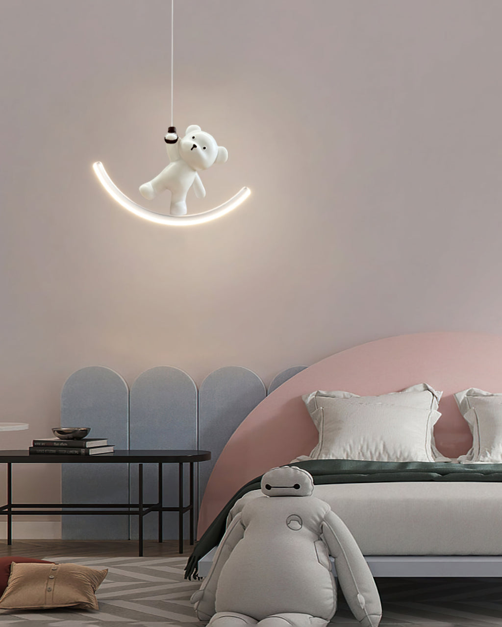 WINTERBOURNE POLISHED RESIN BEAR PENDANT LIGHT